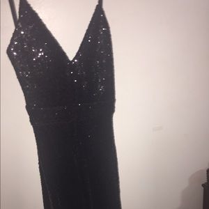 Black Sequin Formal Prom Dress